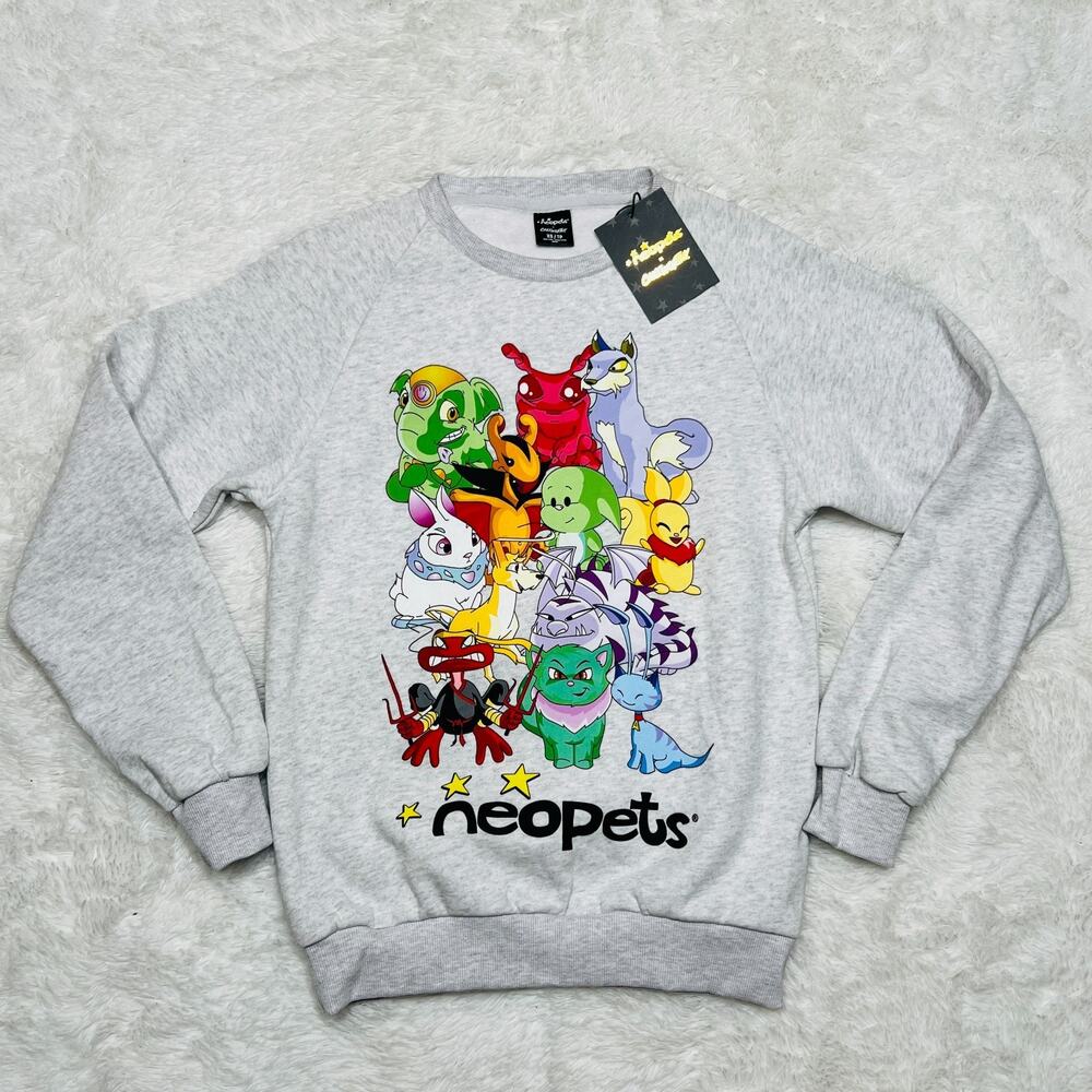 CAKEWORTHY X NEOPETS CREWNECK SWEATSHIRT SIZE XS